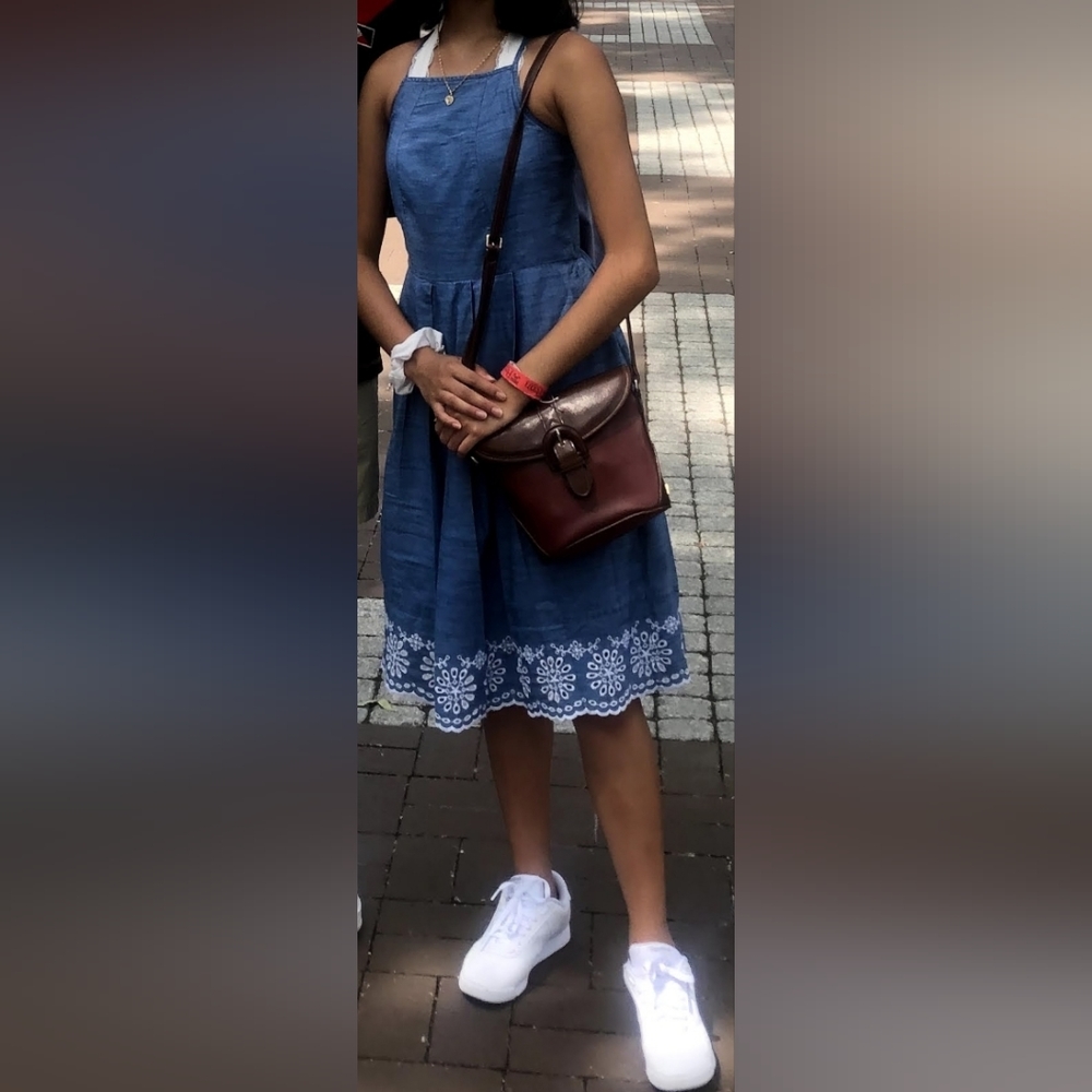 Denim lightweight midi dress